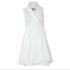 All Saints Spitalfields Aditya white wrap dress